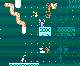 Player Nomad with Haggabah to the northeast, north of a wall with a Troll Foal to his northwest