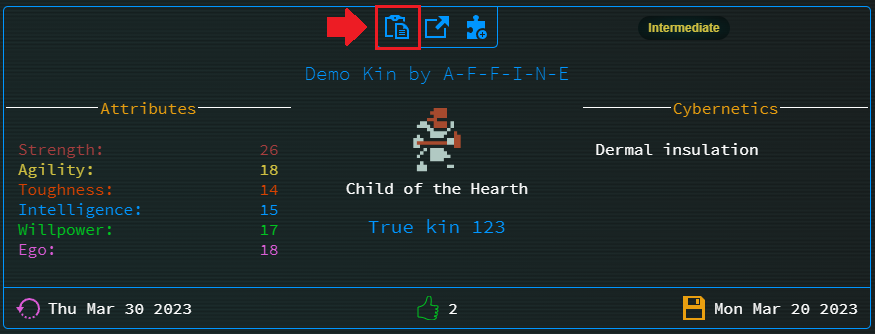 Image with the build code button highlighted
