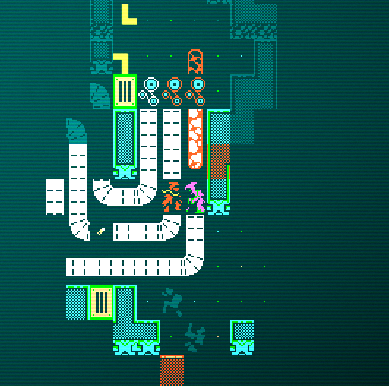 Player Nomad on Golgotha conveyer belts with a sparking vent triggering